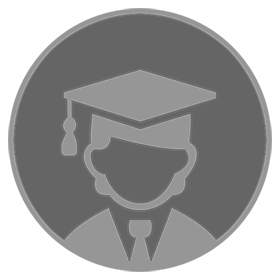 Graduate Icon in Grey